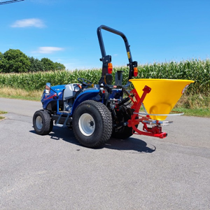 Meststofstrooier tuinbouwtraktor